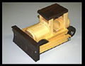 Handcrafted Wooden Bulldozer – Pine & Walnut