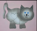 Whisper the Cat Hand-Painted Wooden Jigsaw Puzzle