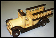 Handcrafted Wooden Fire Truck