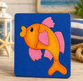 Handcrafted Wooden Percy the Goldfish Puzzle