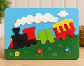 Children's Wooden Train Puzzle